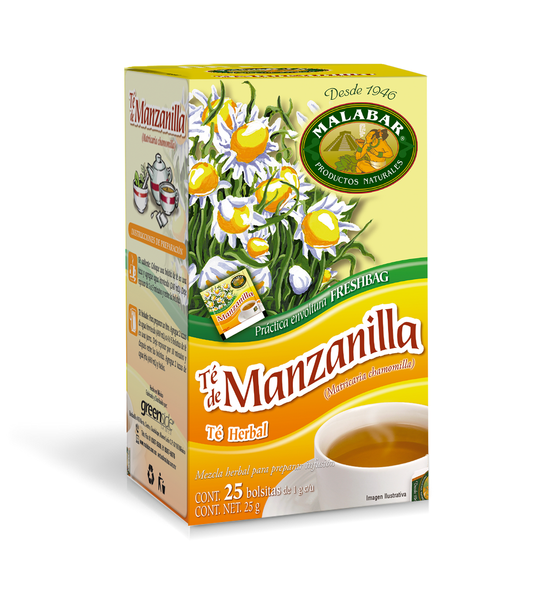 Infusión de Manzanilla Camomila La Constancia - 25 bolsitas - Herbolínea