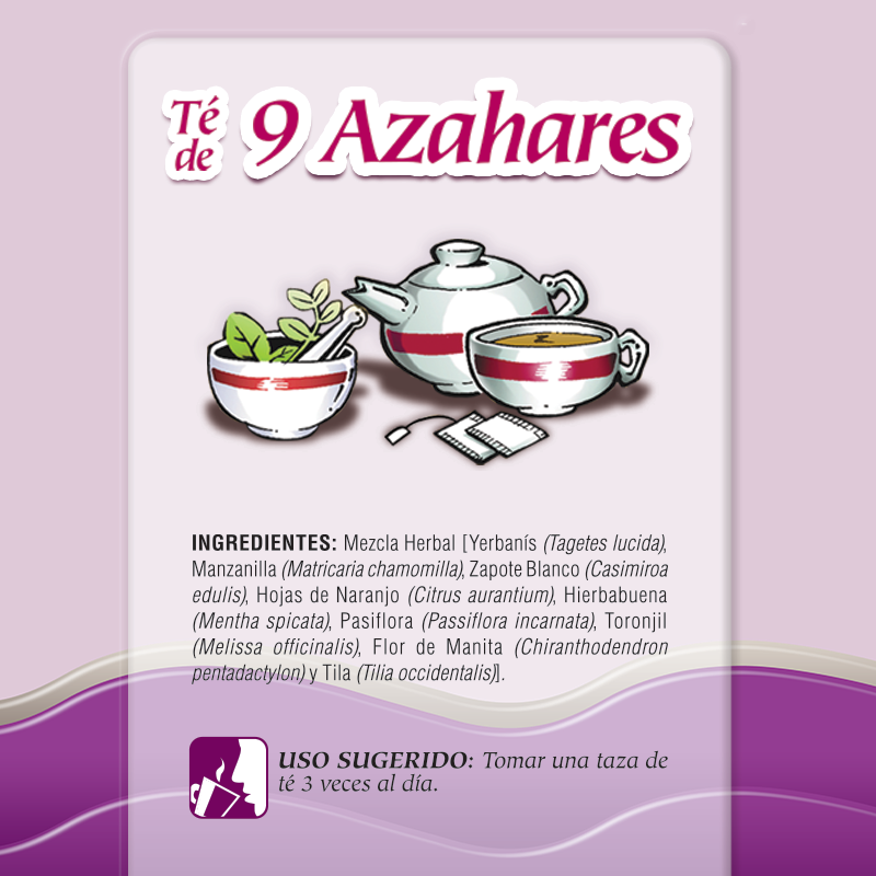 Té de 9 Azahares 30 Bolsitas