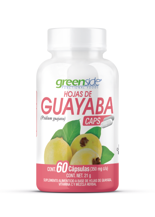 Cápsulas de Hojas de Guayaba con Vitamina C - 60 Cápsulas