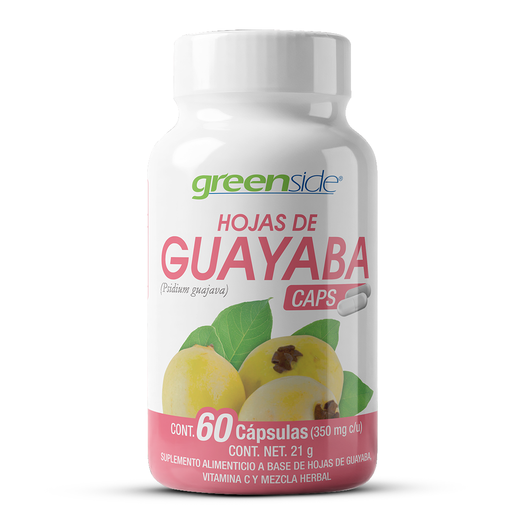 Cápsulas de Hojas de Guayaba con Vitamina C - 60 Cápsulas