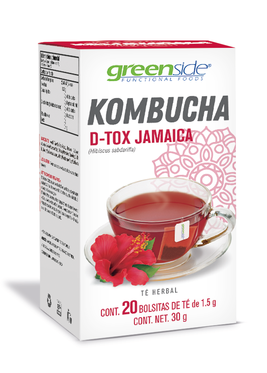 Kombucha Dtox Jamaica 20 Bolsitas de Té