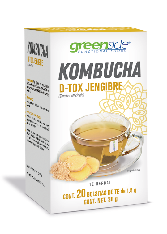 Kombucha Dtox Jengibre 20 Bolsitas de Té