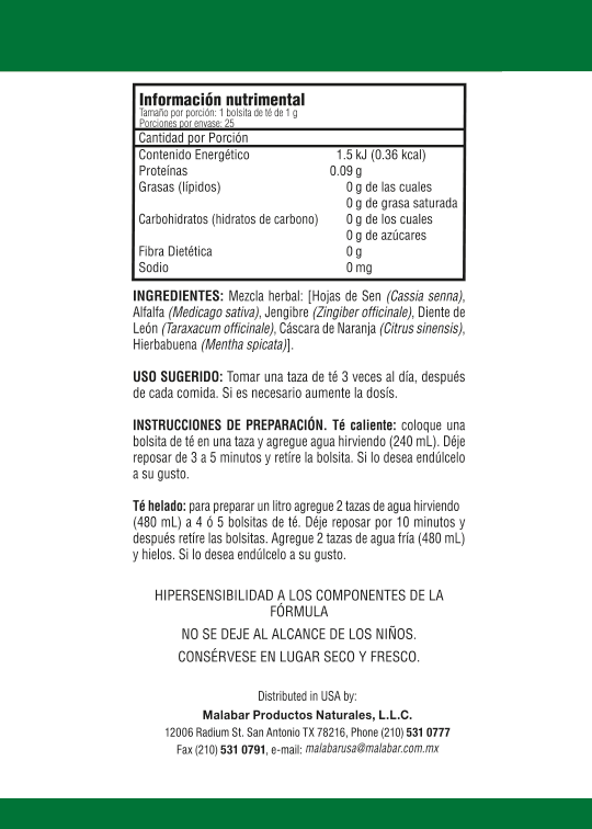 Té Chino 25 Bolsitas