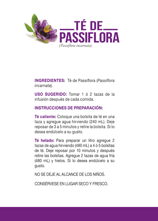 TÉ DE PASSIFLORA 20 BOLSITAS.