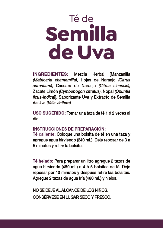 SEMILLA DE UVA 25 BOL.