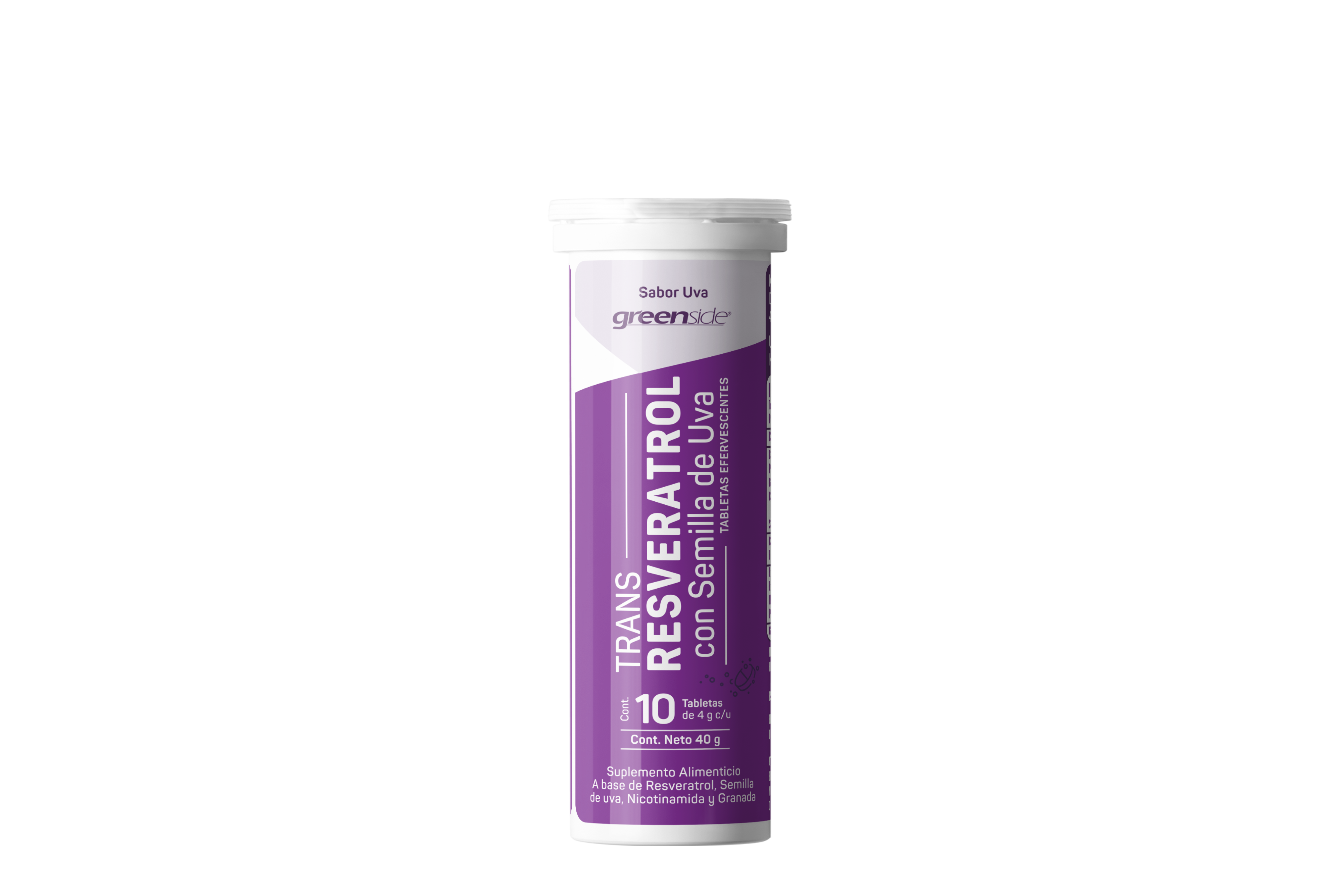 Trans-Resveratrol 10 tabletas efervescentes