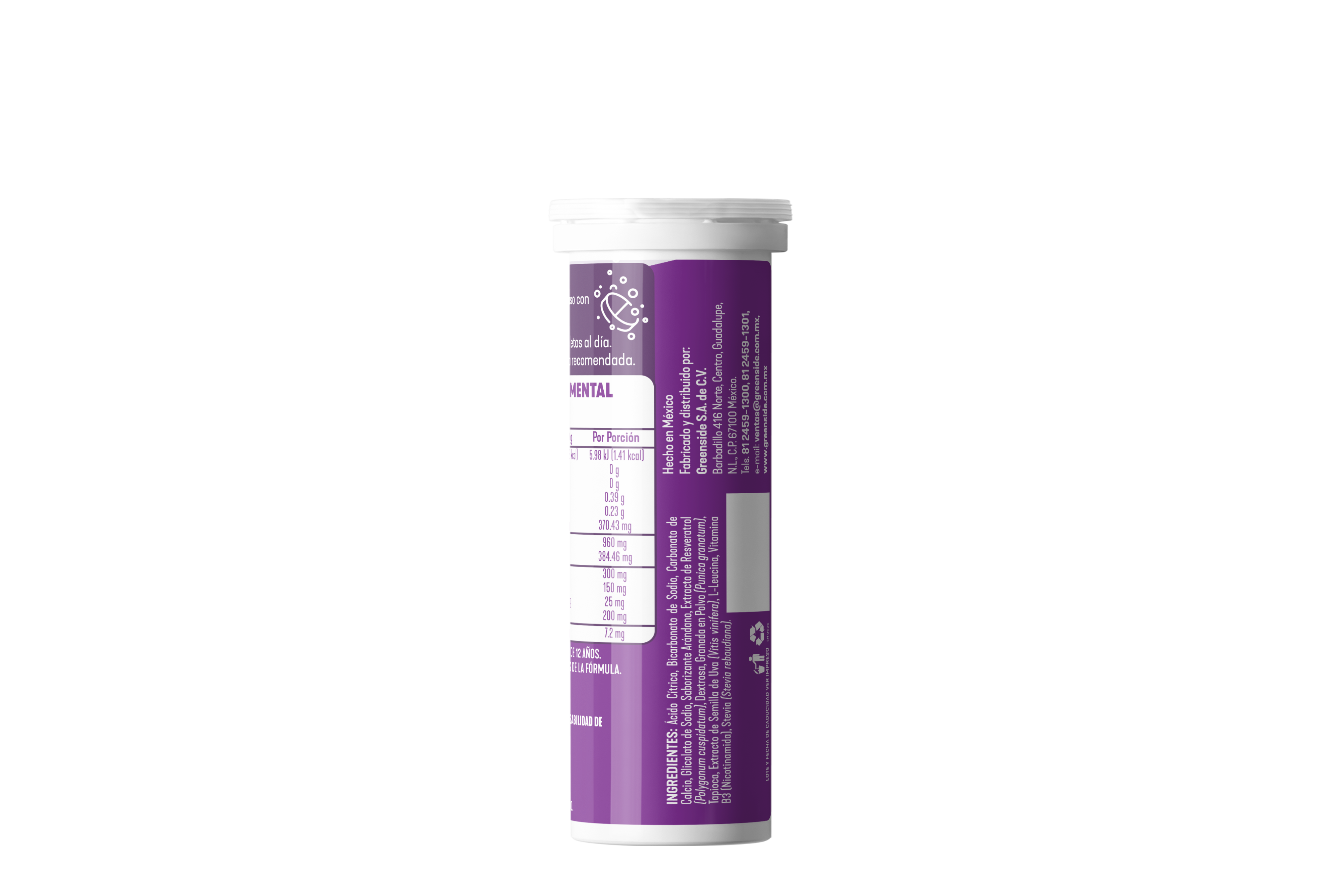Trans-Resveratrol 10 tabletas efervescentes