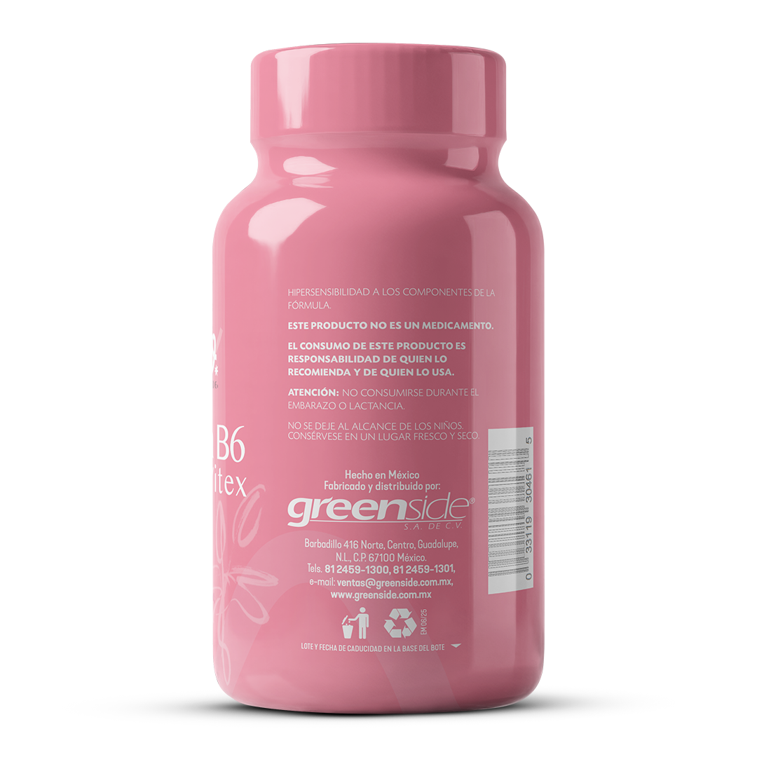 PINK V Vitamina B6, Melissa y Vitex