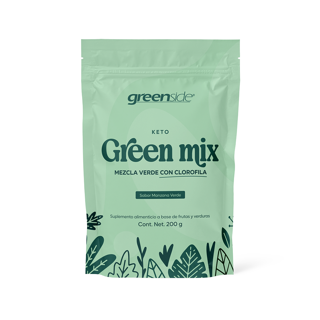 Green Mix – Jugo Verde con Clorofila en polvo | Sabor Manzana Verde 200g