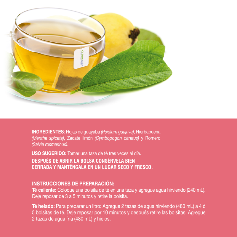 Té de Hojas de Guayaba 20 bolsitas