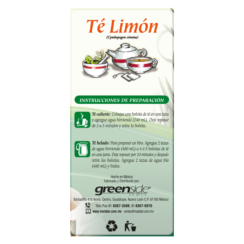 Té Limón 25 Bolsitas