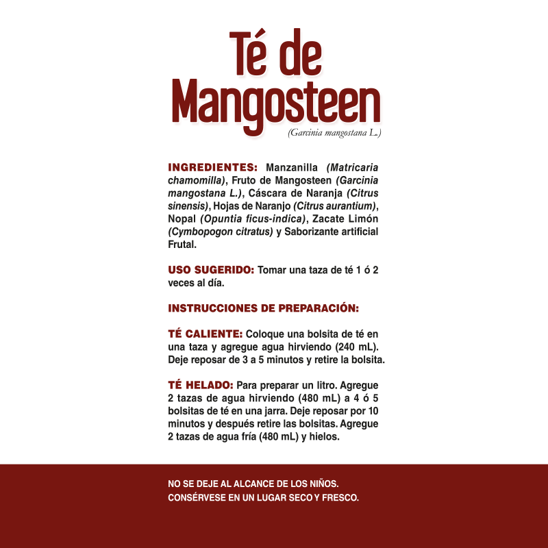 MANGOSTEEN 25 BOLSITAS.