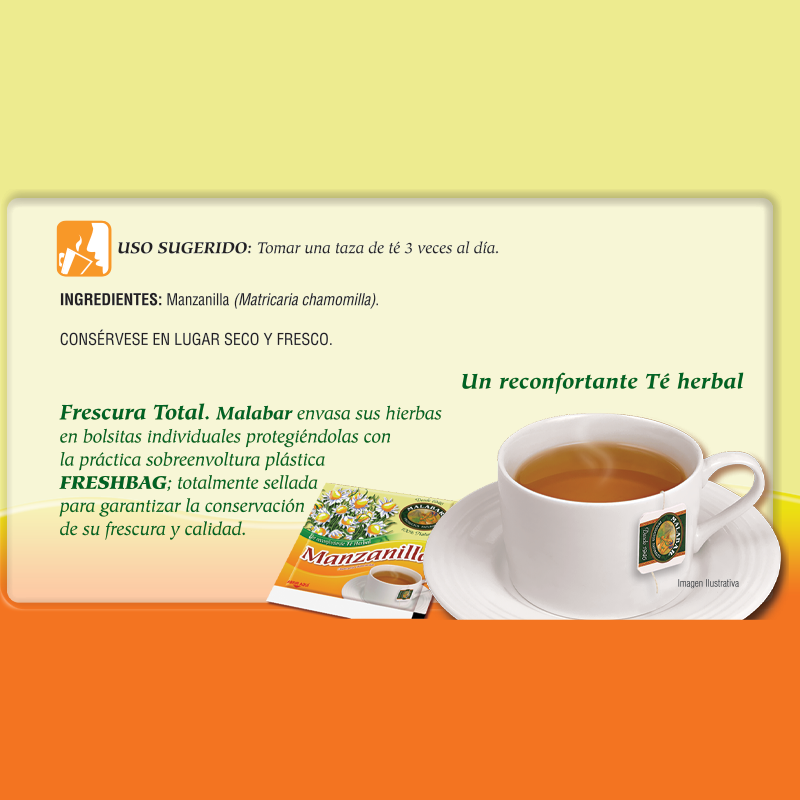 Té de manzanilla 50 Bolsitas