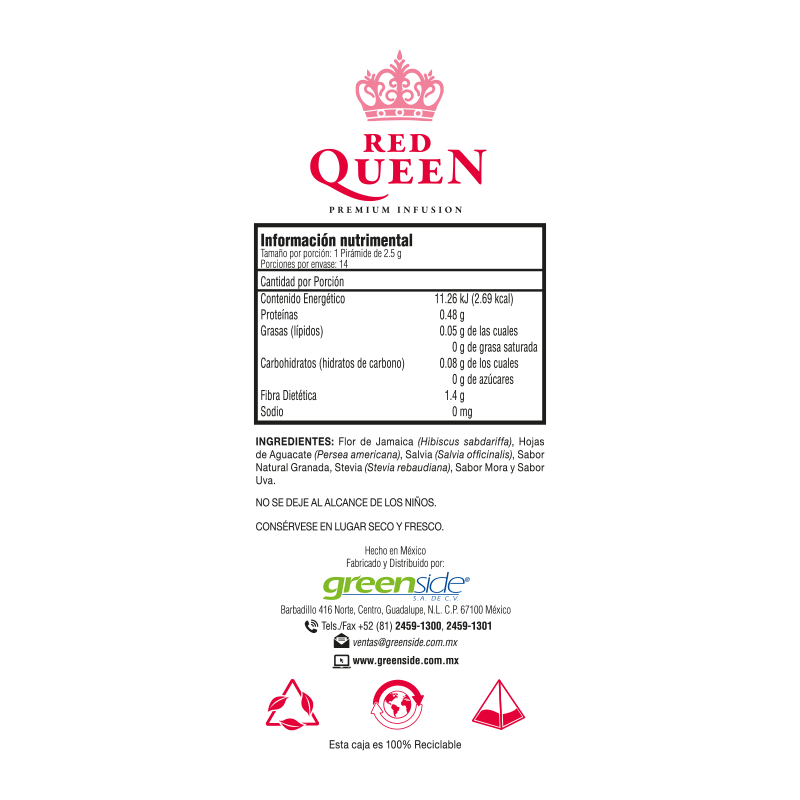 Red Queen 14 pirámides de té