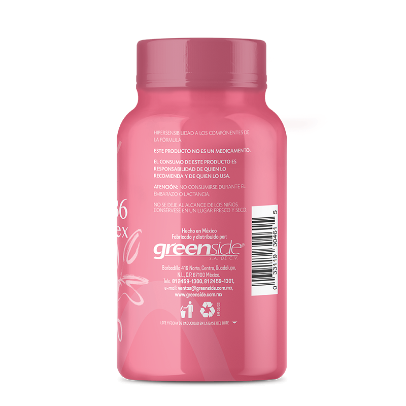 PINK V Vitamina B6, Melissa y Vitex