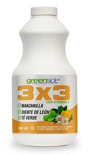 Tónico 3x3 Vitamina C: Té Verde, Manzanilla y Diente de León.