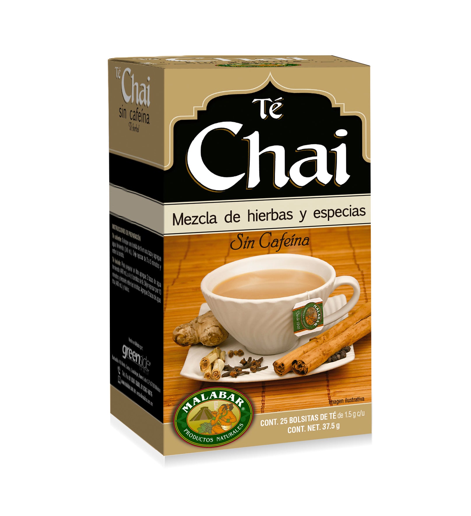 Chai sin Cafeína 25 Bolsitas