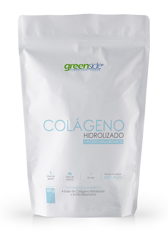 Colágeno Hidrolizado + Ácido Hialurónico 500 G.
