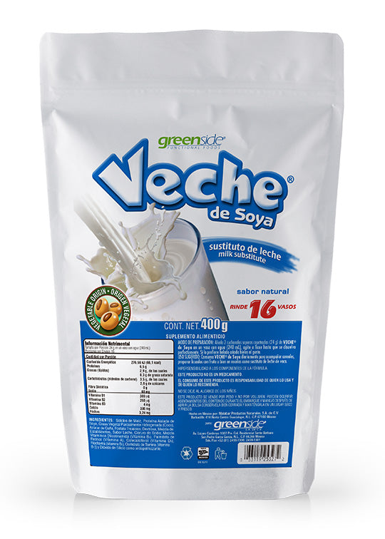 VECHE DE SOYA NATURAL 400 G.