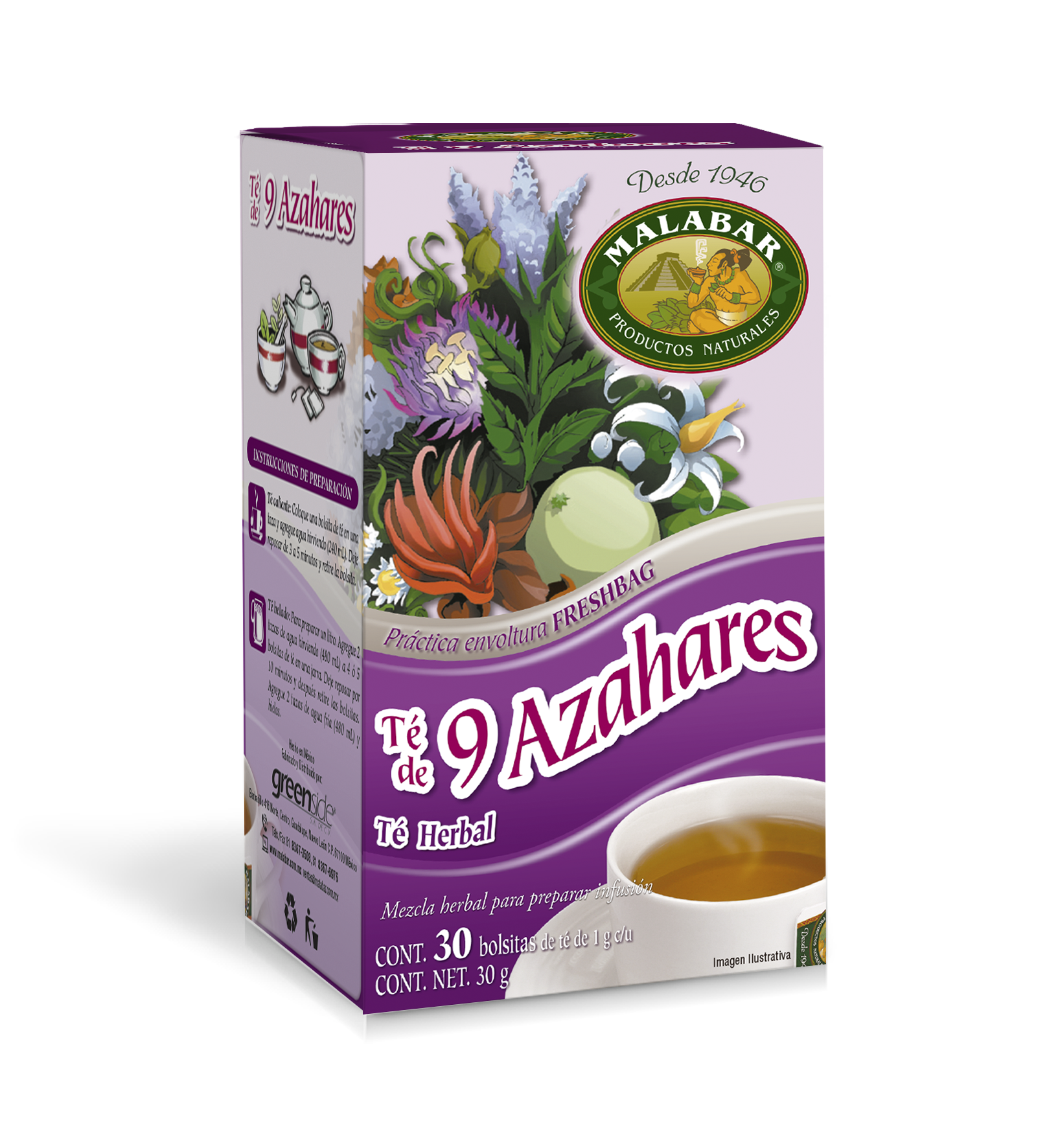 Té de 9 Azahares 30 Bolsitas