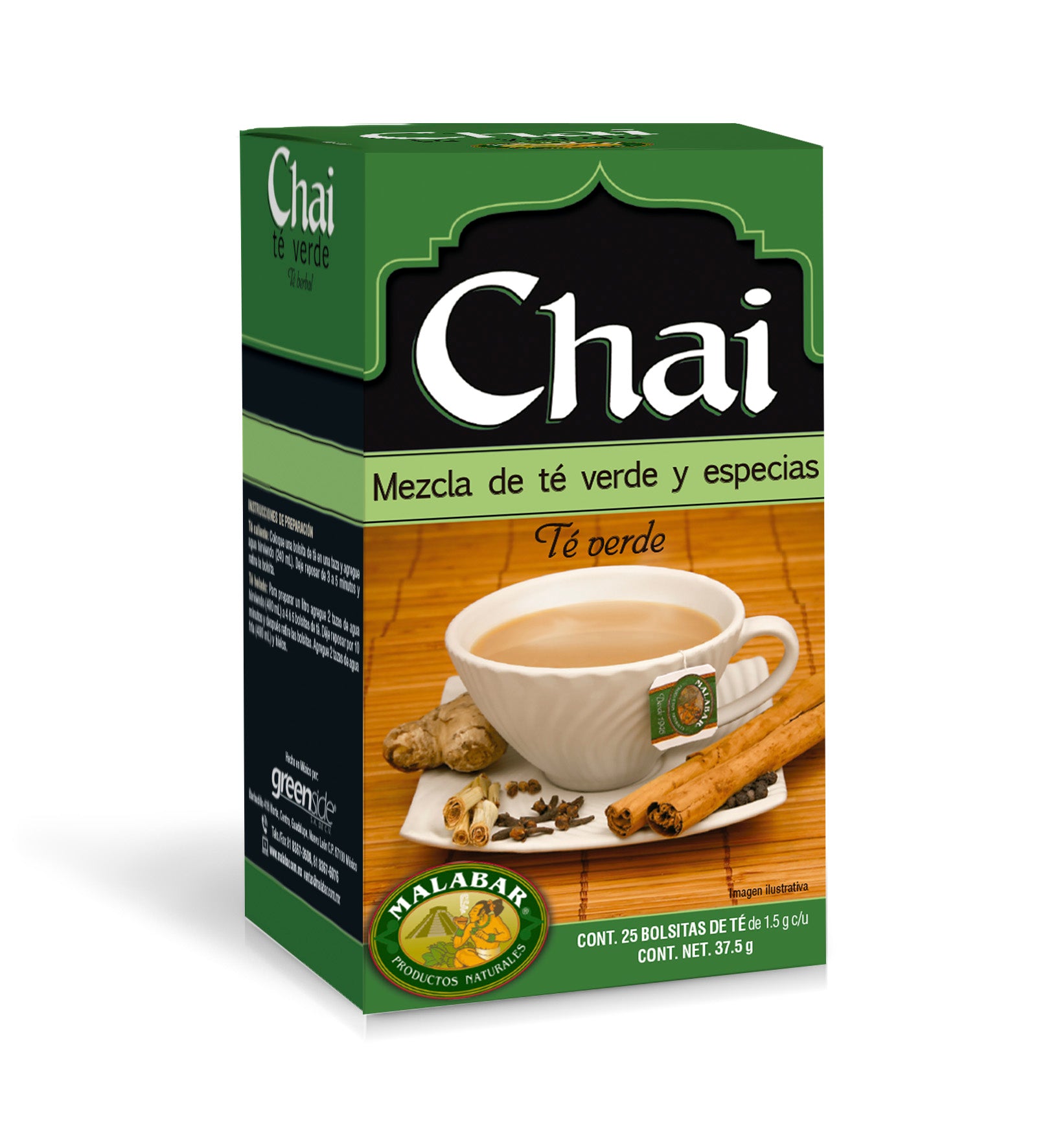 Chai Té Verde 25 Bolsitas