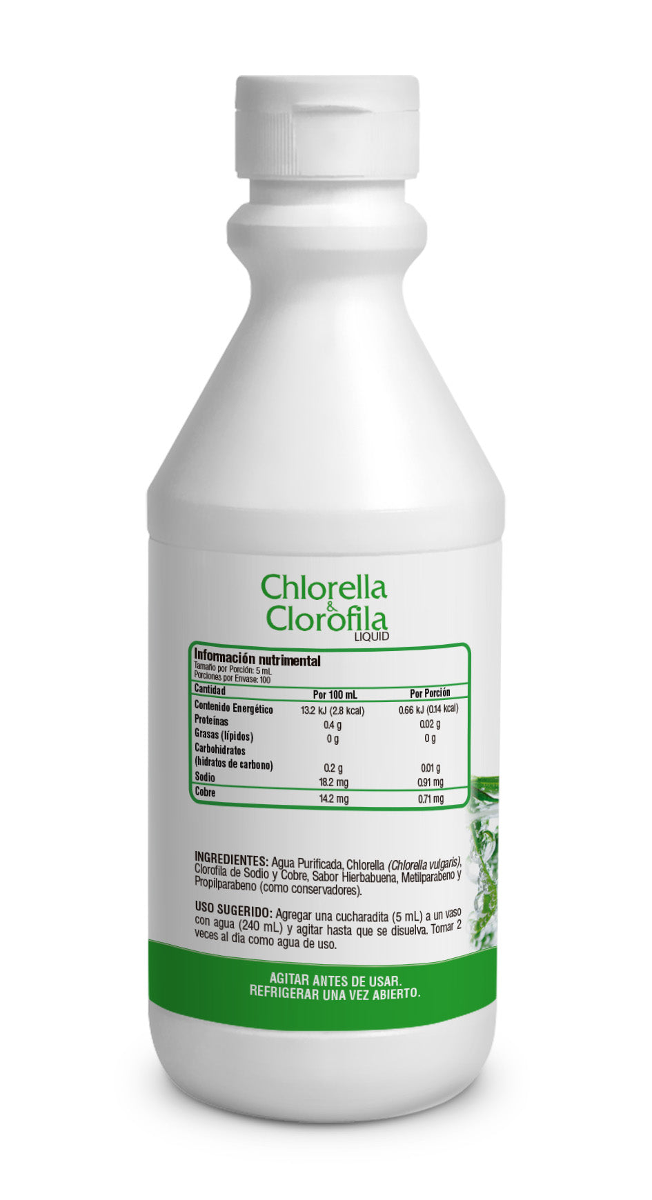 CHLORELLA & CLOROFILA 500 ml.